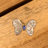 Pendant | Mother of Pearl, Diamond & Sapphire Butterfly