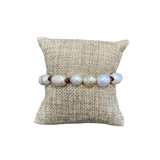 South Sea Pearls w/ Knots Bracelet | Dark Brown | 7.5-8"