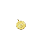 Gold & Diamond Disc Pendant