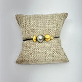 Tahitian Pearl with Gold Details Bracelet