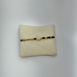Gold Diamond Pebble Bracelet