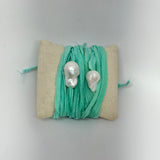 Baroque Pearl on Ribbon Bracelet