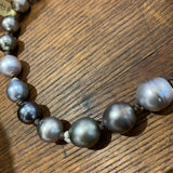 Choker | XL Tahitian Pearls w/ Diamond Clasp | 16.5”
