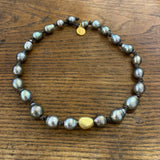 Dominique | Gold Nugget Choker | 16"