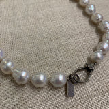 Choker | South Sea Pearls on Silk | 15"