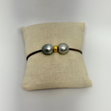 Tahitian & 18K Gold w/ Gold Clasp Bracelet