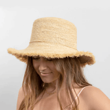 HA - Packable Raffia Bucket | Natural