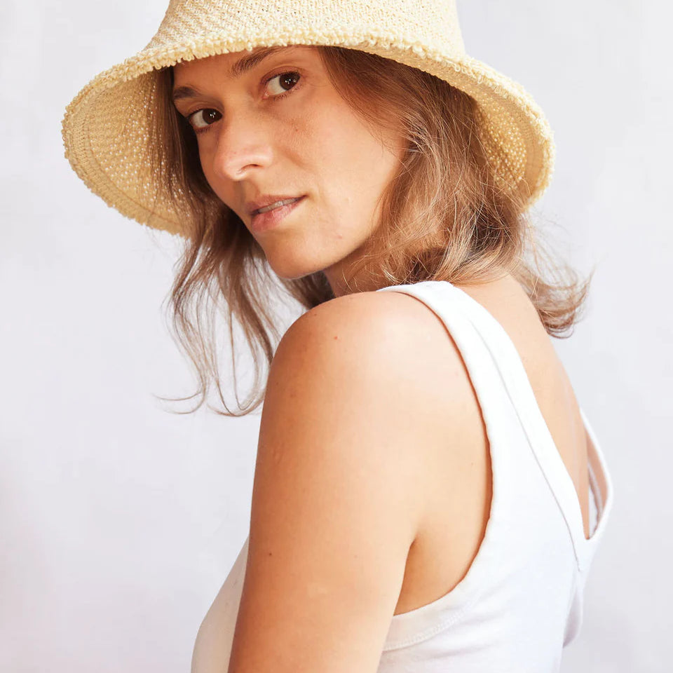 HA - Penny Woven Bucket Hat | Natural