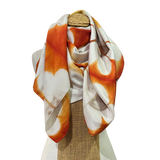 DN - Daisy Silk Scarf | Burnt Orange