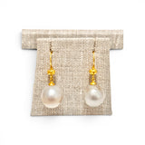 South Sea Pearl & 14K Gold Earrings