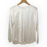 PM - Satin Long Sleeve Shirt | White