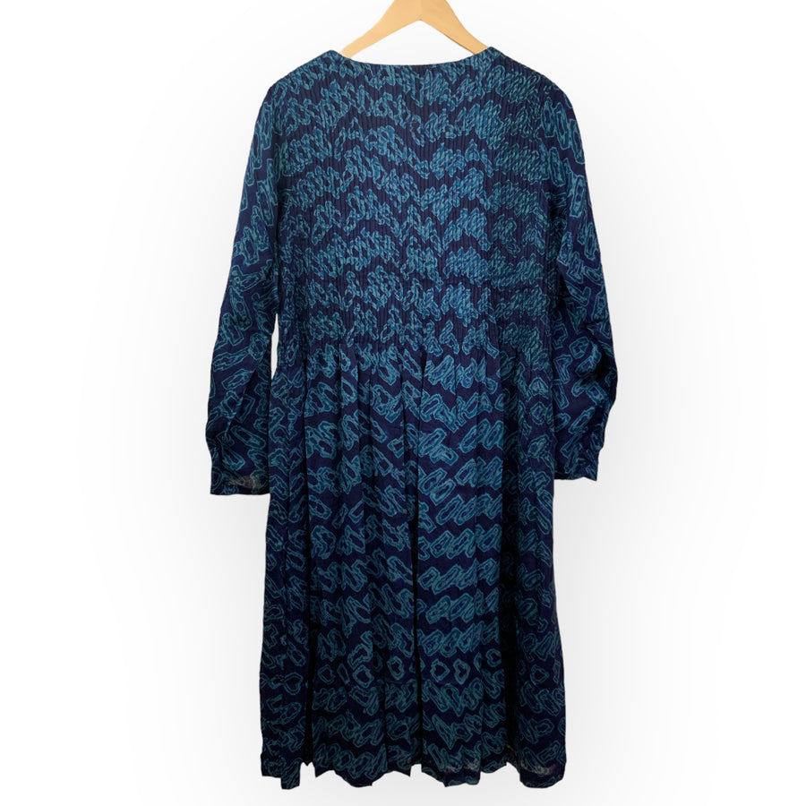 RD - Pin-tuck Silk Dress | Sapphire