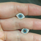 Earrings | Evil Eye | White Gold