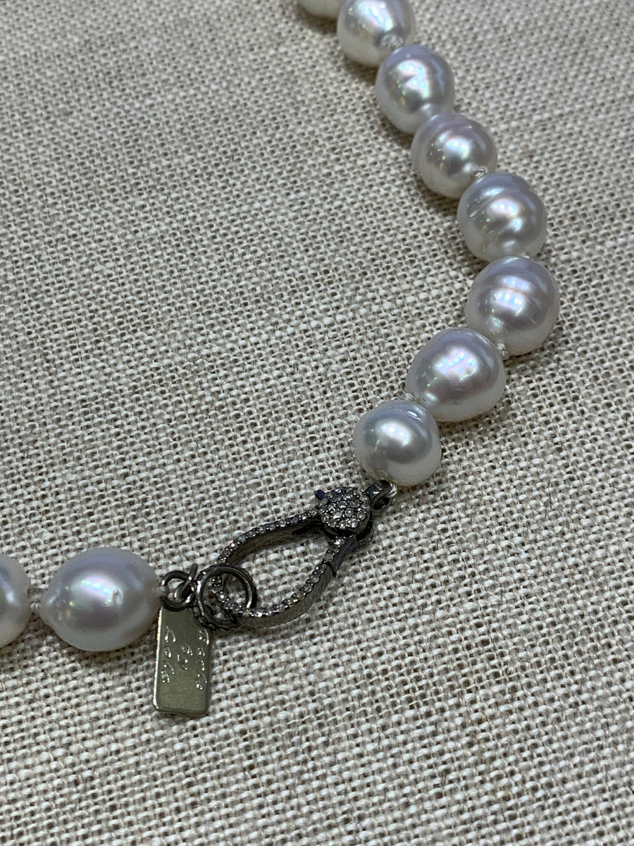 Choker | South Sea Pearls on Silk | 15