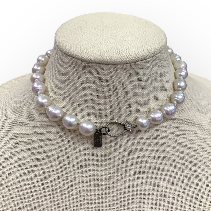 Choker | South Sea Pearls on Silk | 15