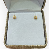 Earrings | Square - 14K Gold w/ Diamond