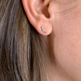 Earrings | 14K Gold w/ Diamonds | Petite