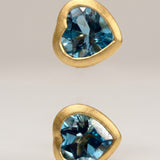 KCTS - Blue Topaz Heart Bezel Earring | 1.07ct