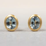 KCTS - Grey Spinel Oval Bezel Earring | 1.25ct