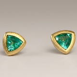KCTS - Emerald Trillion Bezel Earring | 0.24ct