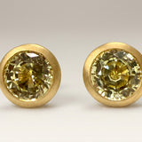 KCTS - Chrysoberyl Round Bezel Earring | 2.26ct