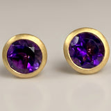 KCTS - Amethyst Round Bezel Earring | 1.49ct
