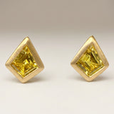 KCTS - Yellow Sapphire Kite Bezel Earring | 0.57ct