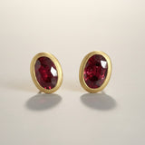 KCTS - Ruby Oval Bezel Earring | 1.01ct