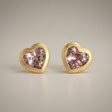 KCTS - Spinel Heart Bezel Earring | 0.89ct