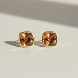 KCTS - Zircon Cushion Bezel Earring | 2.31ct
