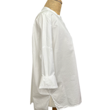 RO - White Button Down w/ Pleats In Back