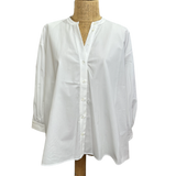 RO - White Button Down Blouse