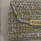 LG - Acacia Lurex Clutch | Silver and Gold