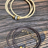 Triple Wrap w/ Roundel Bracelet (GOLD FILLED CLASP)