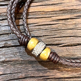 Triple Wrap w/ Roundel Bracelet (GOLD FILLED CLASP)