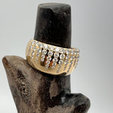 14k Gold and Diamond Ring w/ Thick Band