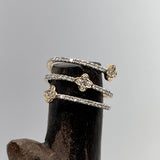 14k Gold and Diamond Wrap Ring