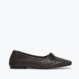 FS - Jada Flat | Espresso Closed Woven Calf