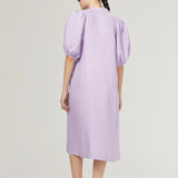 LT - Bubble Linen Dress | Bright Lilac