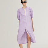 LT - Bubble Linen Dress | Bright Lilac