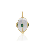 Crystal Orb with Emerald