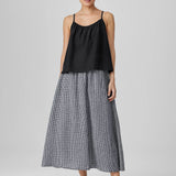 EF - Gathered Skirt | Black/White