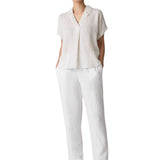 EF - Notch Collar Top | Chalk