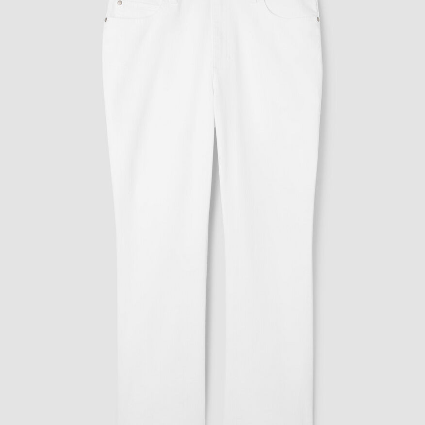 EF - Cotton Denim Kick Jean | White