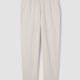 EF - Pucker Check Tapered Pant | Chalk