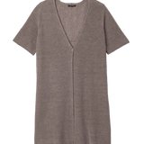 EF - V-Neck Long Cardigan | Walnut