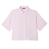EF - Classic Collar Elbow Sleeve Shirt | Pink