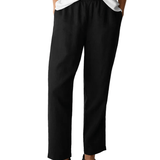 EF - High Waisted Tapered Ankle Pant | Black