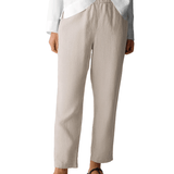 EF - High Waisted Tapered Ankle Pant | Natural
