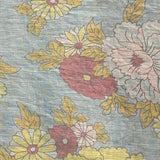 SS - Frill Front Party Shirt | Blue Print